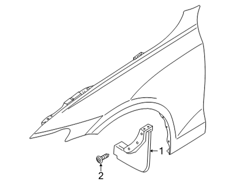 2023 Volvo V60 Exterior Trim - Fender