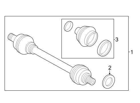 2023 Volvo V60 Drive Axles - Rear