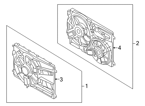 2009 Volvo S80 Cooling System, Radiator, Water Pump, Cooling Fan Diagram 2