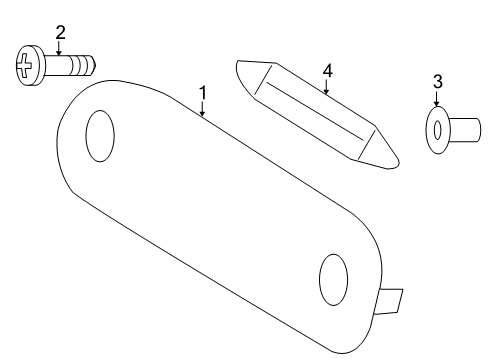 2009 Volvo S80 License Lamps