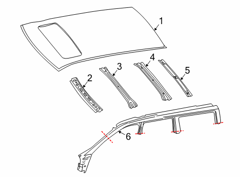 2006 Volvo XC70 Roof & Components