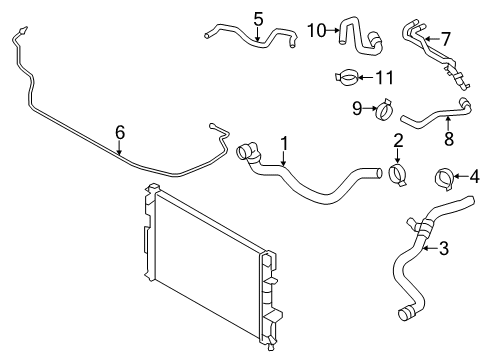 2015 Volvo XC60 Hoses, Lines & Pipes Diagram 2