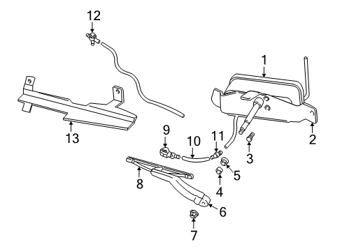2002 Volvo S60 Washer Components