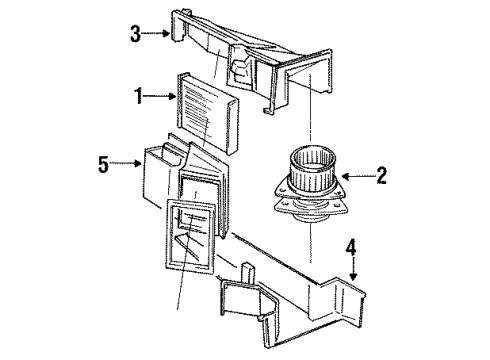 1988 Volvo 740 Blower Motor & Fan