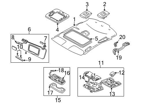 2003 Volvo S80 Interior Trim - Roof
