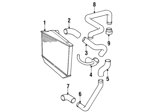 1995 Volvo 850 Intercooler