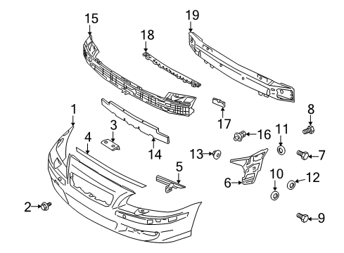 2005 Volvo S60 Front Bumper