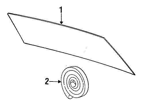 1988 Volvo 760 Back Glass