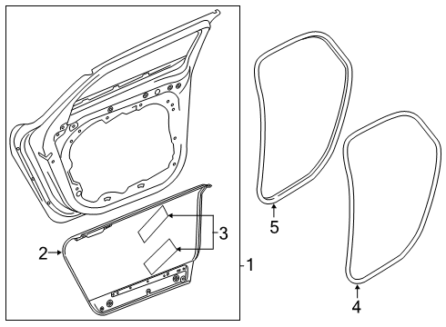 2019 Volvo S60 Door & Components Diagram 2