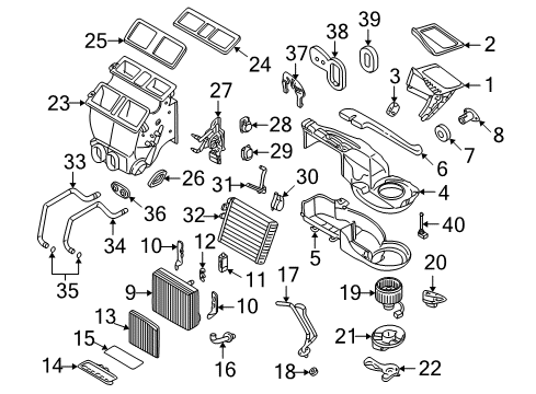 2003 Volvo S80 A/C & Heater Control Units