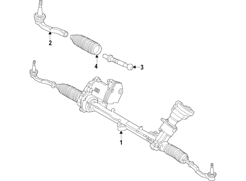 2018 Volvo V90 Cross Country Steering Column & Wheel, Steering Gear & Linkage