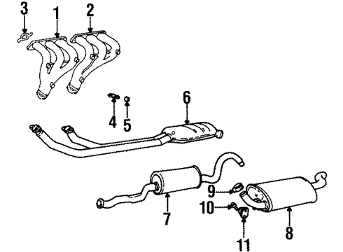 1997 Volvo V90 Exhaust Components