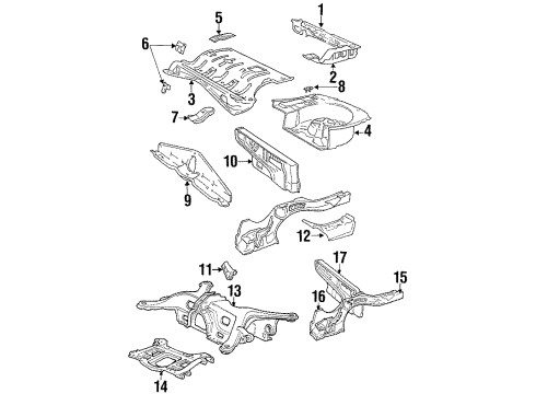 1997 Volvo V90 Rear Body