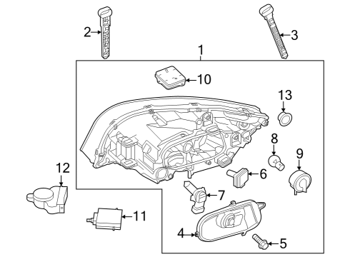 2016 Volvo S60 Cross Country Headlamps, Headlamp Washers/Wipers