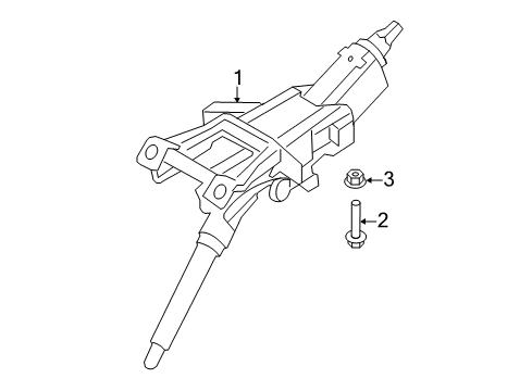 2018 Volvo S60 Cross Country Steering Column & Wheel, Steering Gear & Linkage Diagram 2