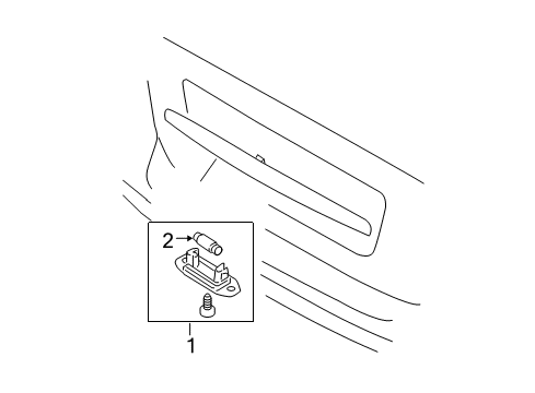 2007 Volvo S40 License Lamps