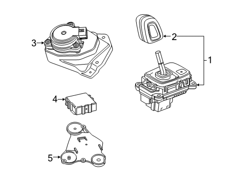 2021 Volvo XC40 Shift Knob Diagram for 31492671