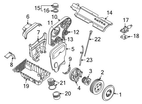 2004 Volvo XC90 Air Filter Diagram for 8638600