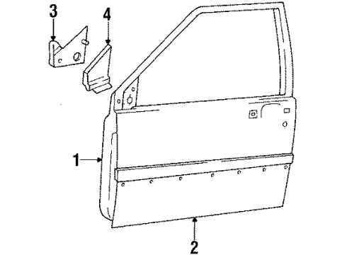 1988 Volvo 740 Front Door