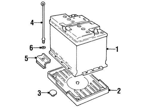1997 Volvo V90 Battery