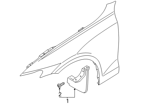 2019 Volvo S60 Exterior Trim - Fender