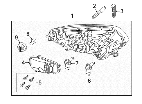 2015 Volvo XC60 Headlamps, Headlamp Washers/Wipers
