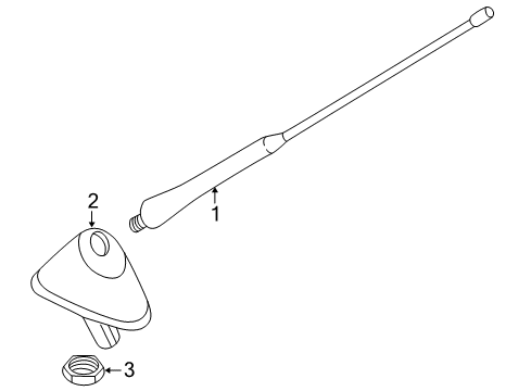 2004 Volvo V40 Antenna & Radio