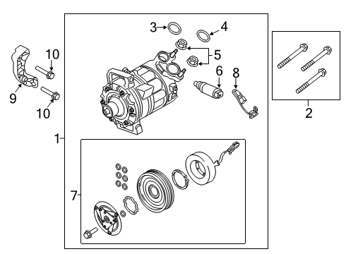 2022 Volvo S60 Clutch Assembly Diagram for 32260373