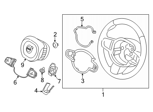2019 Volvo XC90 Audio Switch, Black Diagram for 32316040