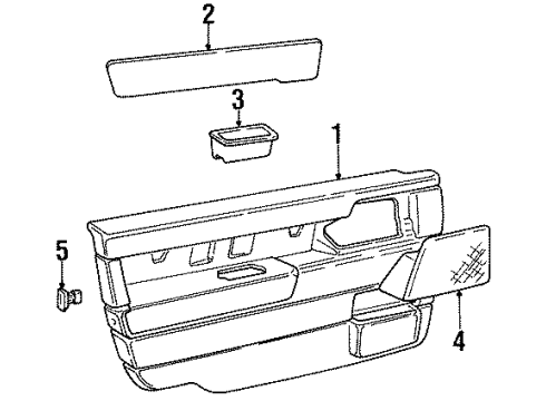 1995 Volvo 850 Interior Trim - Front Door