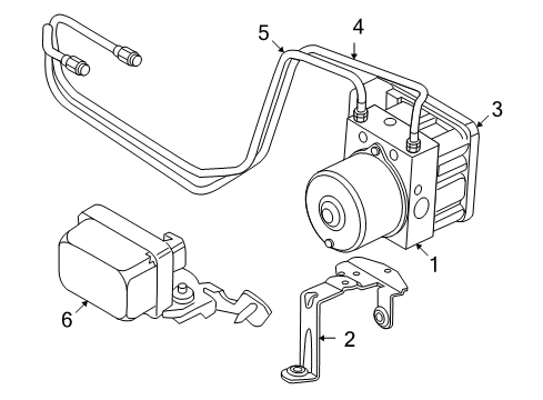 2013 Volvo C30 Traction Control Components