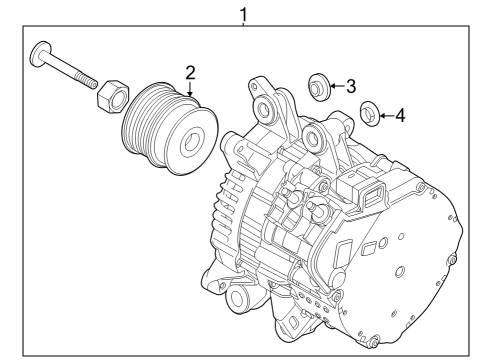2023 Volvo XC40 Pulley Bushing Diagram for 31652892