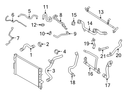 2009 Volvo V70 Hoses, Lines & Pipes