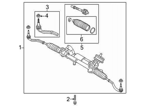 2023 Volvo C40 Recharge Steering Gear & Linkage