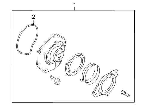 2011 Volvo XC70 Water Pump