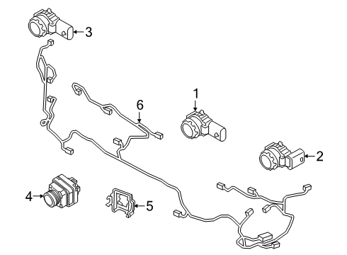 2019 Volvo V60 Electrical Components - Front Bumper