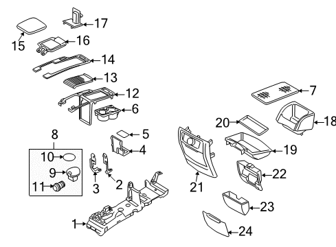 2009 Volvo S40 Console