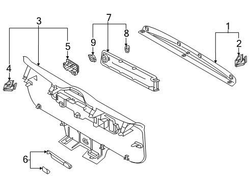2018 Volvo XC60 Interior Trim - Lift Gate