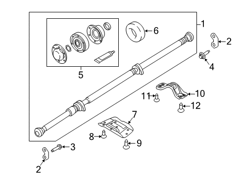 2018 Volvo V90 Cross Country Drive Shaft - Rear