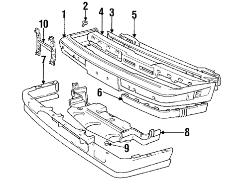 1995 Volvo 850 Front Bumper