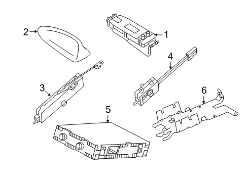 2009 Volvo V70 Antenna & Radio