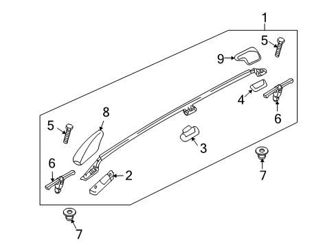 2009 Volvo V70 Luggage Carrier