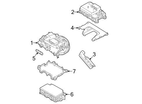 2021 Volvo XC40 Recharge Generator Assembly Diagram for 36010568