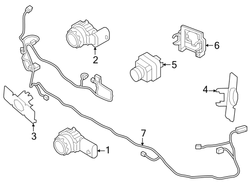 2023 Volvo XC40 Recharge Electrical Components - Front Bumper