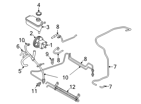 2006 Volvo V70 Return Hose Diagram for 30744335