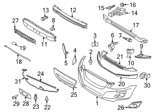2011 Volvo XC60 Front Bumper