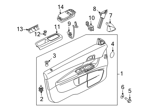 2013 Volvo C30 Interior Trim - Door