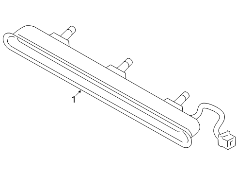2009 Volvo C70 High Mount Lamps