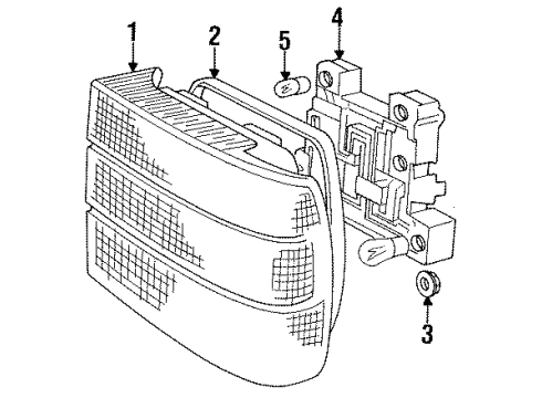 1993 Volvo 850 Socket, Driver Side Diagram for 6808840