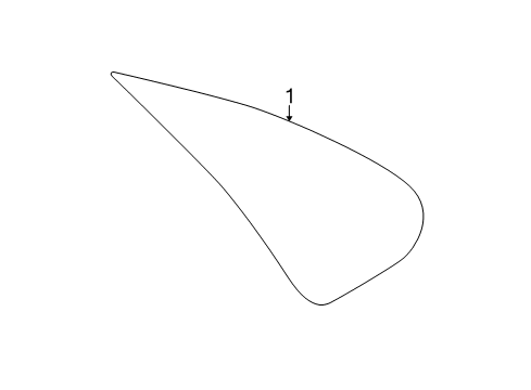 2003 Volvo S80 Quarter Panel - Glass & Hardware